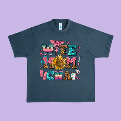 Wife Mom Cna Urban Heavy Tee Designed By Adodesignshop