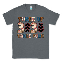 Charcoal Heather three up three down Classic Tee - AdoDesignShop