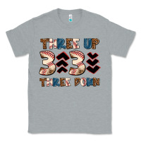 Heather Grey three up three down Classic Tee - AdoDesignShop