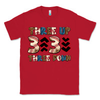 Red three up three down Classic Tee - AdoDesignShop