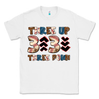 White three up three down Classic Tee - AdoDesignShop