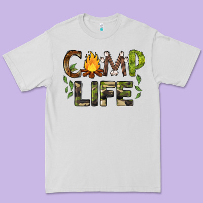 Camp Life Premium Tee Designed By Barkaloodesign