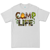 Dove Grey camp life Premium Tee - BarkalooDesign
