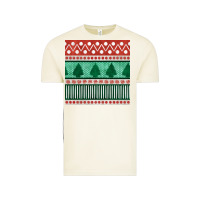 Vintage Arctic christmas trees hand drawn seamless pattern Vintage Tee - BundleAndBundleShop