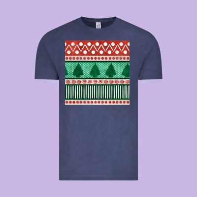 Christmas Trees Hand Drawn Seamless Pattern Vintage Tee Designed By Bundleandbundleshop