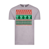 Vintage Zinc christmas trees hand drawn seamless pattern Vintage Tee - BundleAndBundleShop