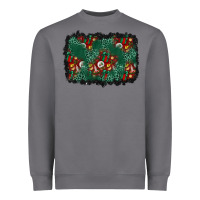 Storm christmas gift box and leopard background Heavyweight Sweatshirt - BundleAndBundleShop