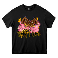 Black Self love pink afro nails Heavy Core Tee - RanaPortraitStore