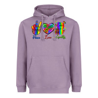 Lavender Peace Love Equality Heavyweight Hoodie - BundleAndBundleShop