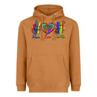 Meerkat Peace Love Equality Heavyweight Hoodie - BundleAndBundleShop