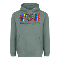 Sage Peace Love Equality Heavyweight Hoodie - BundleAndBundleShop