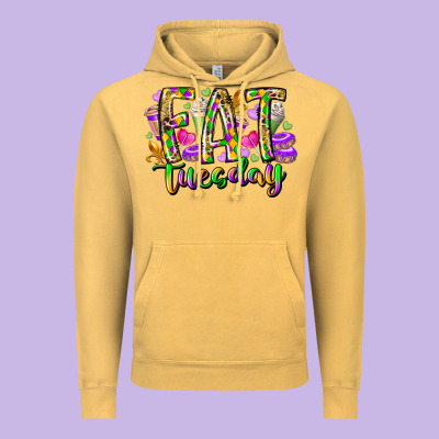 Fat Tuesday Vintage Hoodie Designed By Racoondesign