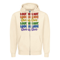 Sandshell love is love lgbtq Zipper Hoodie - MaliasSmallBusiness