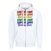 White love is love lgbtq Zipper Hoodie - MaliasSmallBusiness