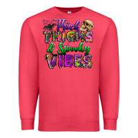 Cardinal thick thighs and spooky vibes Premium Sweatshirt - BundleAndBundleShop
