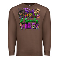 Chestnut thick thighs and spooky vibes Premium Sweatshirt - BundleAndBundleShop