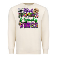 Sandshell thick thighs and spooky vibes Premium Sweatshirt - BundleAndBundleShop