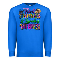 True Royal thick thighs and spooky vibes Premium Sweatshirt - BundleAndBundleShop