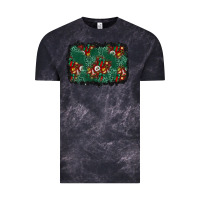 Cloud Black christmas gift box and leopard background Vintage Tee - BundleAndBundleShop