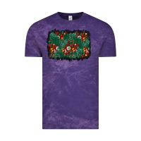 Cloud Purple christmas gift box and leopard background Vintage Tee - BundleAndBundleShop