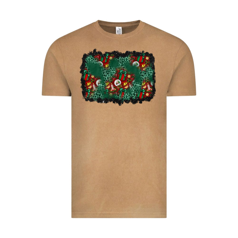 Christmas Gift Box And Leopard Background Vintage Tee by BundleAndBundleShop | Teevron