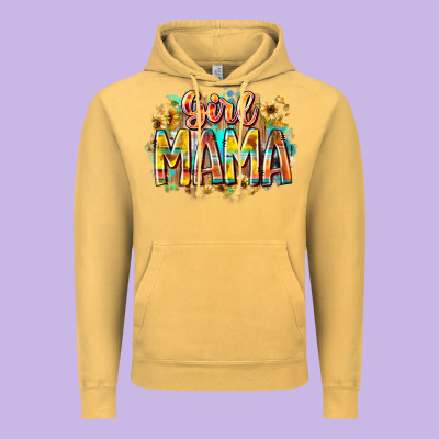 Girl Mama Vintage Hoodie Designed By Racoondesign