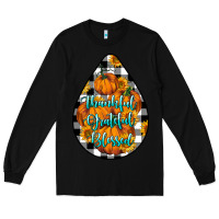 Black Thankful Grateful Blessed Long Sleeve Tee - LillyAllenDesigns