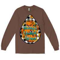 Chestnut Thankful Grateful Blessed Long Sleeve Tee - LillyAllenDesigns