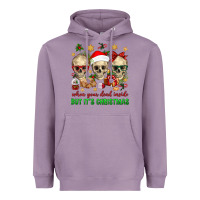 Lavender When Your Dead Inside But It's Christmas Heavyweight Hoodie - BundleAndBundleShop