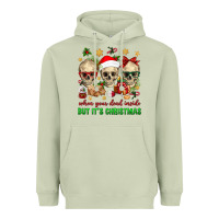 Matcha When Your Dead Inside But It's Christmas Heavyweight Hoodie - BundleAndBundleShop