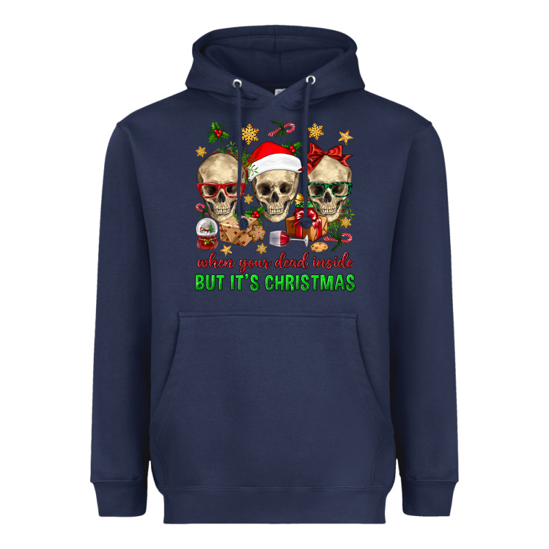When Your Dead Inside But It's Christmas Heavyweight Hoodie by BundleAndBundleShop | Teevron