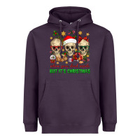 Plum When Your Dead Inside But It's Christmas Heavyweight Hoodie - BundleAndBundleShop
