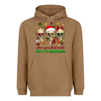 Toasted Coconut When Your Dead Inside But It's Christmas Heavyweight Hoodie - BundleAndBundleShop