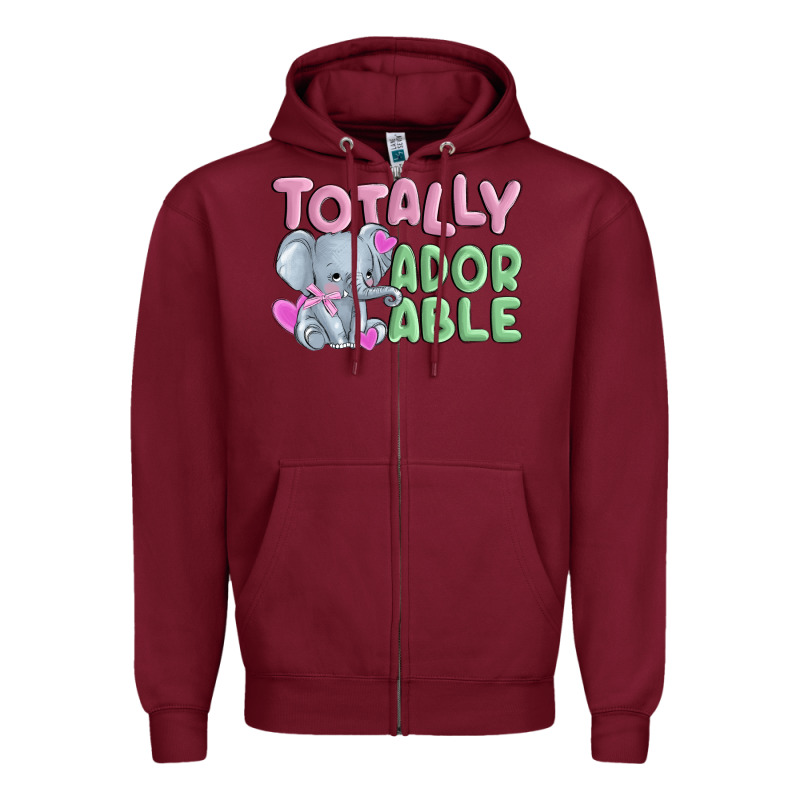 Totally Adorable Zipper Hoodie by MaliasSmallBusiness | Teevron