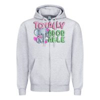 Heather Grey totally adorable Zipper Hoodie - MaliasSmallBusiness