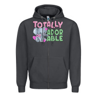 Smoke totally adorable Zipper Hoodie - MaliasSmallBusiness