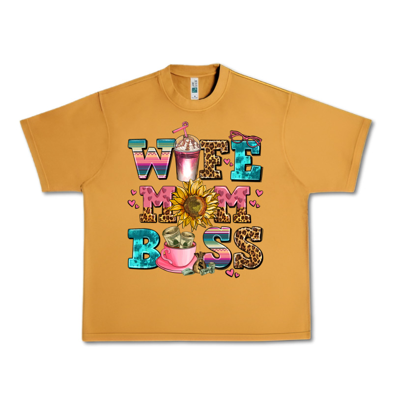 Wife Mom Boss Urban Heavy Tee by AdoDesignShop | Teevron