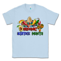 Dusty Blue hispanic heritage month Classic Tee - BundleAndBundleShop