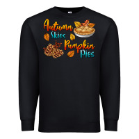 Black Autumn Skies Pumpkin Pies Premium Sweatshirt - BundleAndBundleShop