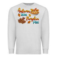Dove Grey Autumn Skies Pumpkin Pies Premium Sweatshirt - BundleAndBundleShop