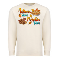 Sandshell Autumn Skies Pumpkin Pies Premium Sweatshirt - BundleAndBundleShop