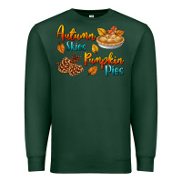Sports Green Autumn Skies Pumpkin Pies Premium Sweatshirt - BundleAndBundleShop