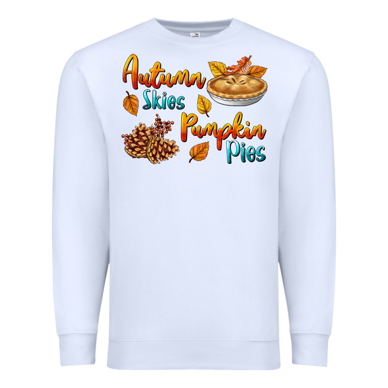 Autumn Skies Pumpkin Pies Premium Sweatshirt by BundleAndBundleShop | Teevron