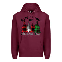 Burgundy Rockin' Around The Christmas Tree Premium Hoodie - Bettercallsaul