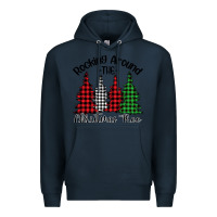 Navy Rockin' Around The Christmas Tree Premium Hoodie - Bettercallsaul