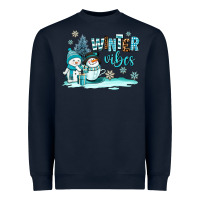Navy winter vibes Heavyweight Sweatshirt - AdoDesignShop