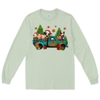 Matcha christmas farm animals truck Long Sleeve Tee - Jasminsmagicworld