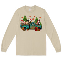Mushroom christmas farm animals truck Long Sleeve Tee - Jasminsmagicworld