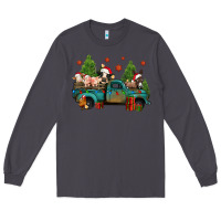 Smoke christmas farm animals truck Long Sleeve Tee - Jasminsmagicworld