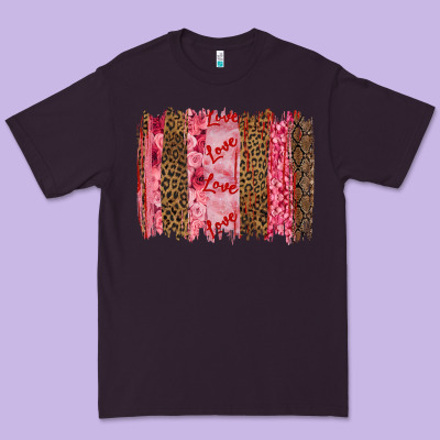 Premium Tee valentine's day love brushstrokes
